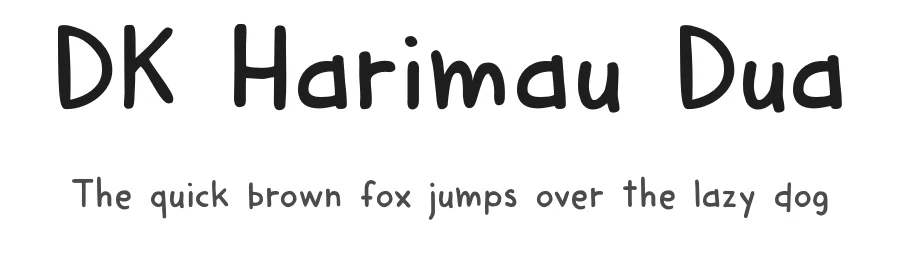 DK Harimau Dua by Hanoded — Decorative Font