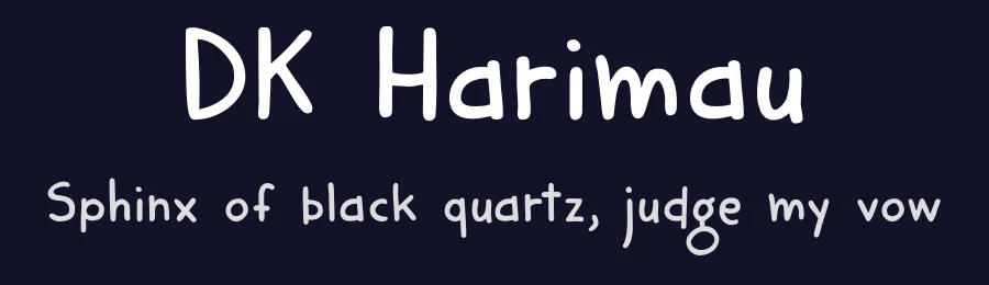 DK Harimau by Hanoded — Decorative Font — thumbnail 2