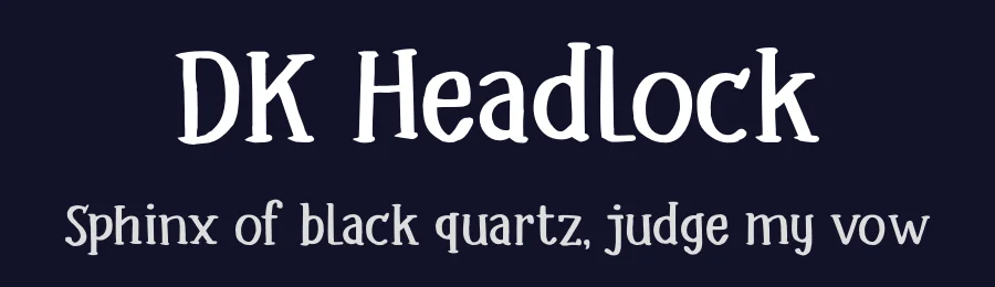 DK Headlock by Hanoded — Decorative Font — thumbnail 2