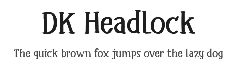 DK Headlock by Hanoded — Decorative Font