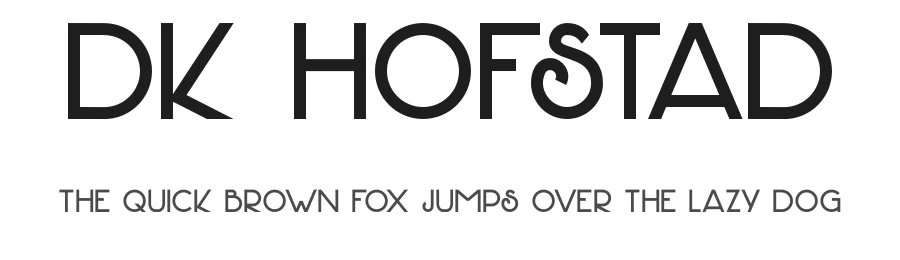 DK Hofstad by Hanoded — Decorative Font