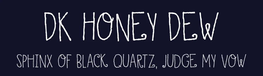 DK Honey Dew by Hanoded — Decorative Font — thumbnail 2