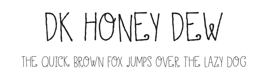 DK Honey Dew by Hanoded — Decorative Font
