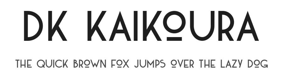DK Kaikoura by Hanoded — Decorative Font