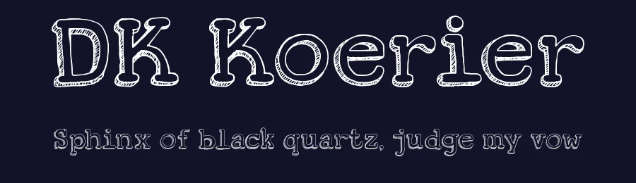 DK Koerier by Hanoded — Decorative Font — thumbnail 2
