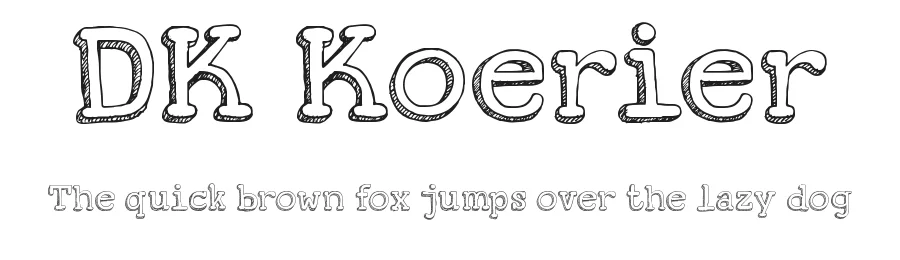 DK Koerier by Hanoded — Decorative Font