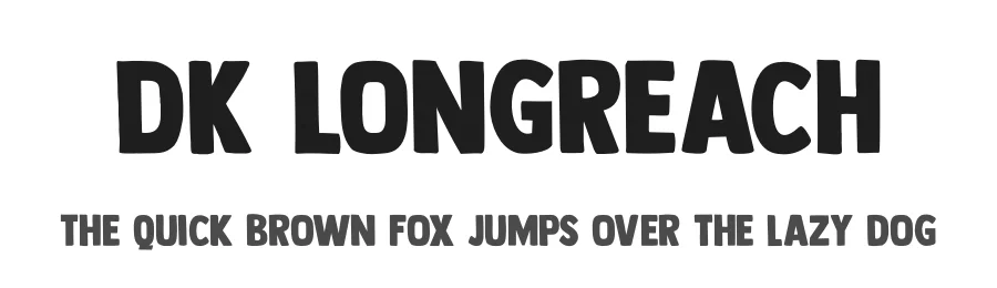 DK Longreach by Hanoded β Sans Serif Font