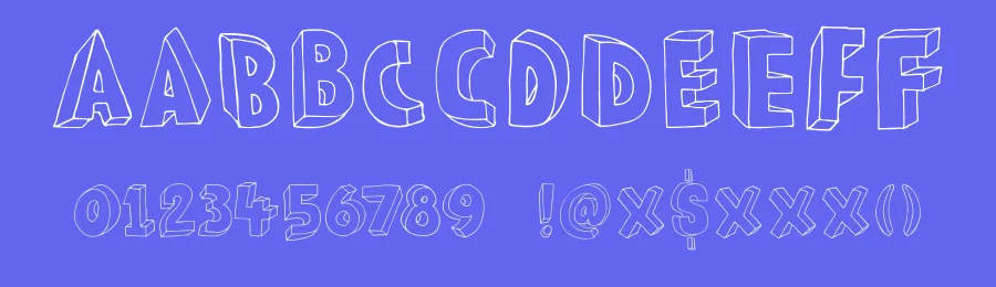 DK Meshuggeneh by Hanoded — Decorative Font — thumbnail 3