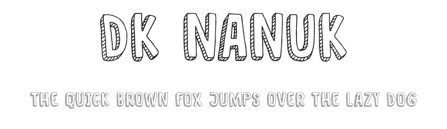 DK Nanuk by Hanoded — Decorative Font