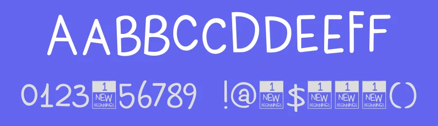 DK New Beginnings by Hanoded — Decorative Font — thumbnail 3