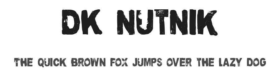 DK Nutnik by Hanoded — Decorative Font