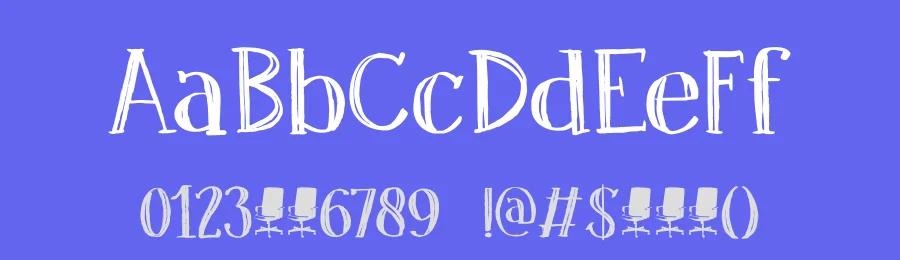 DK Office Squeeze by Hanoded — Decorative Font — thumbnail 3