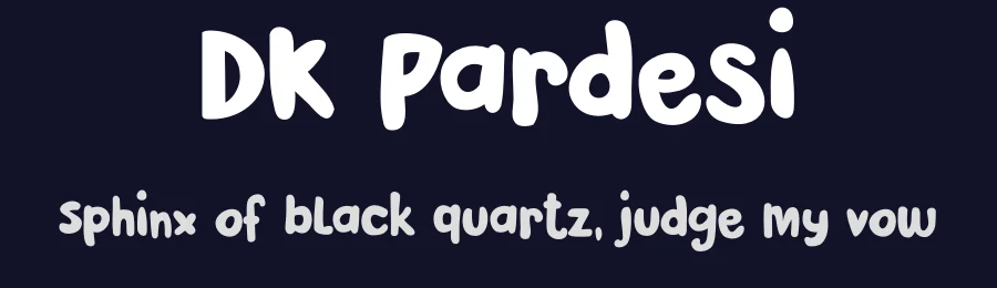 DK Pardesi by Hanoded — Decorative Font — thumbnail 2