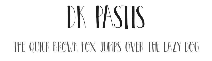 DK Pastis by Hanoded โ Decorative Font