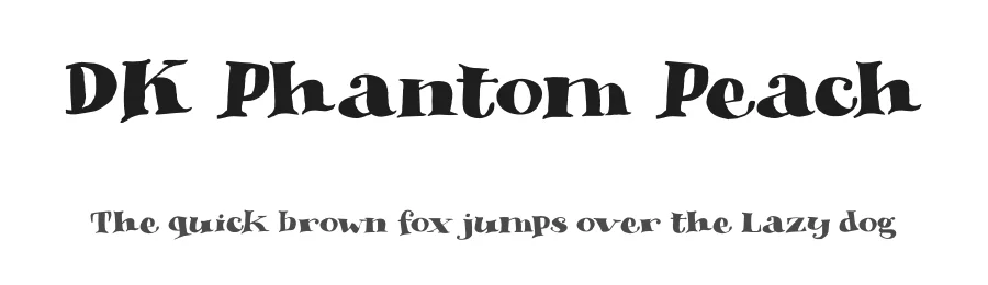DK Phantom Peach by Hanoded — Decorative Font
