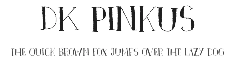 DK Pinkus by Hanoded β Decorative Font