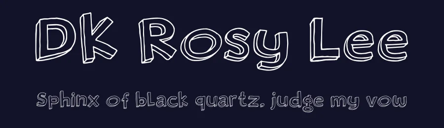 DK Rosy Lee by Hanoded — Decorative Font — thumbnail 2