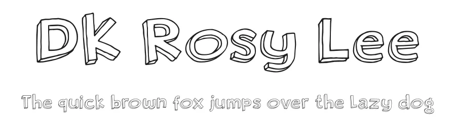DK Rosy Lee by Hanoded โ Decorative Font