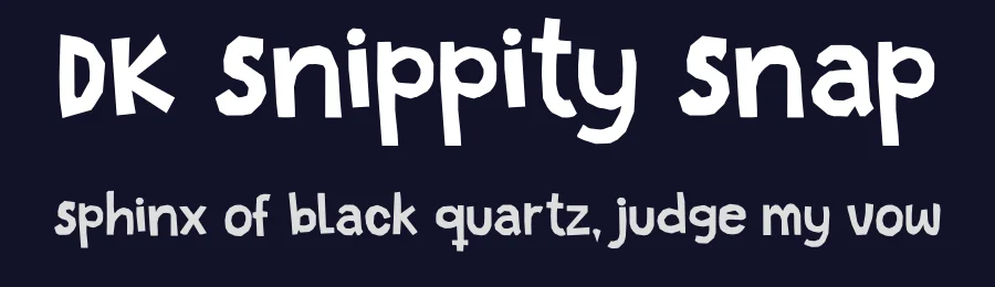 DK Snippity Snap by Hanoded — Decorative Font — thumbnail 2