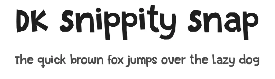 DK Snippity Snap by Hanoded — Decorative Font