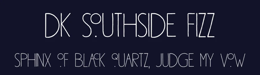 DK Southside Fizz by Hanoded — Decorative Font — thumbnail 2