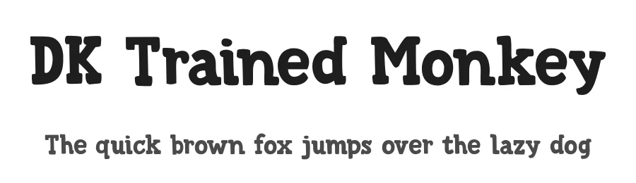 DK Trained Monkey by Hanoded โ Decorative Font