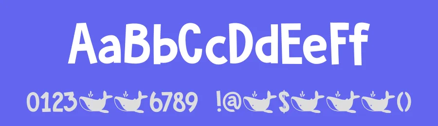 DK Whale Song by Hanoded — Decorative Font — thumbnail 3