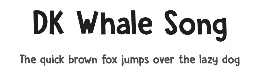 DK Whale Song by Hanoded β Decorative Font
