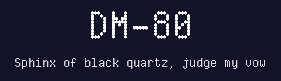 DM-80 by ThorType — Display Font — thumbnail 2