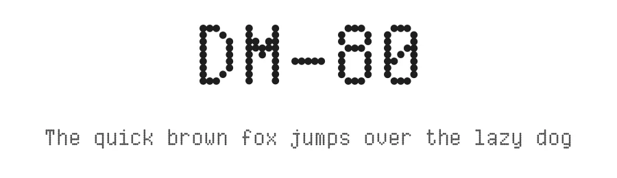 DM-80 by ThorType — Display Font