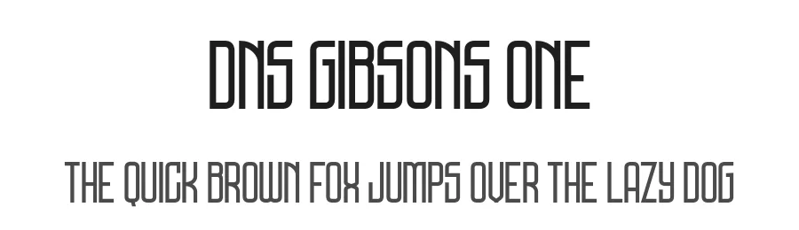 DNS Gibsons One by DNS Studio — Decorative Font