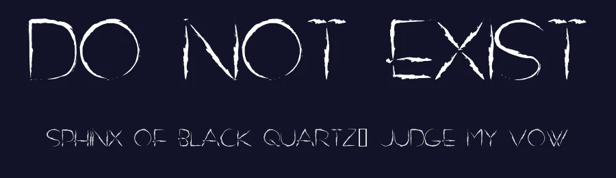 Do Not Exist by Billy Argel Fonts ® — Script Handwritten Font — thumbnail 2