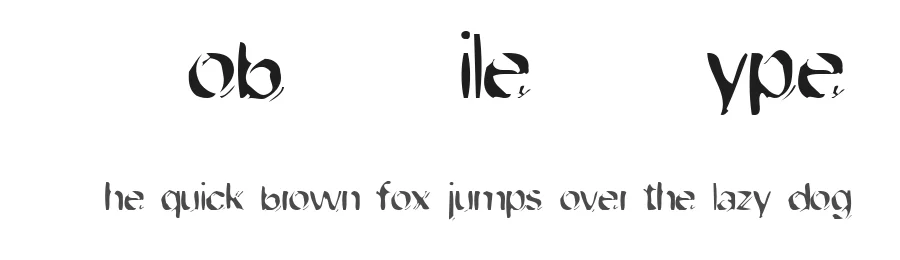 Dob File Type by Xerotype — Decorative Font