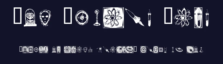 Doc Nimbus Bats by Omega Font Labs — Dingbats Font — thumbnail 2