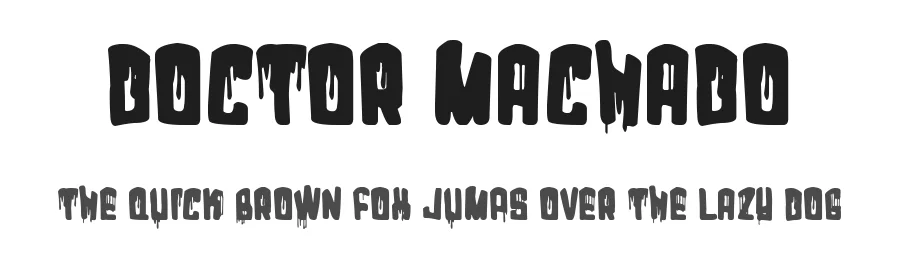 Doctor Machado by Woodcutter — Decorative Font