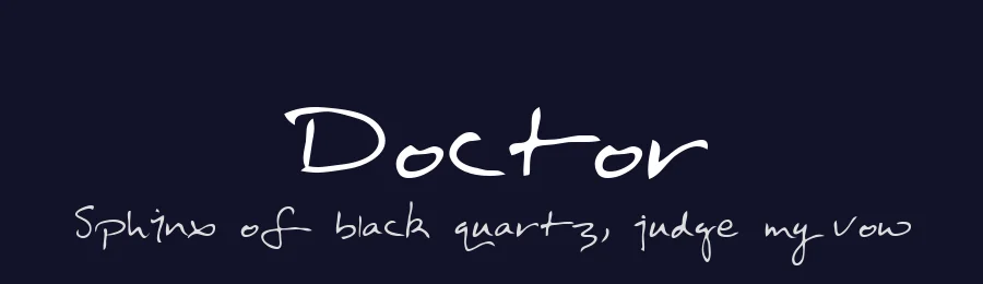 Doctor — Script Handwritten Font — thumbnail 2