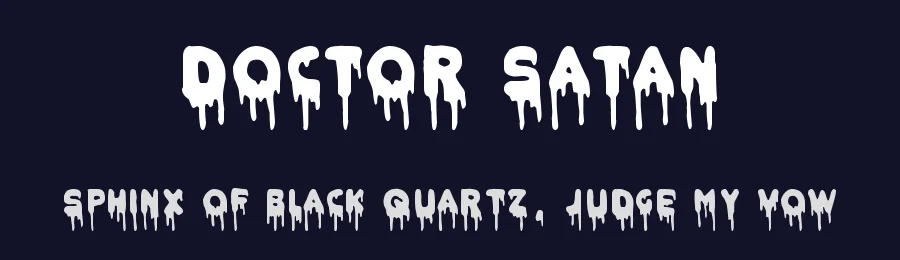 Doctor Satan by Woodcutter — Decorative Font — thumbnail 2