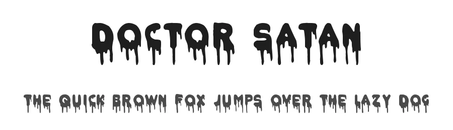 Doctor Satan by Woodcutter β Decorative Font