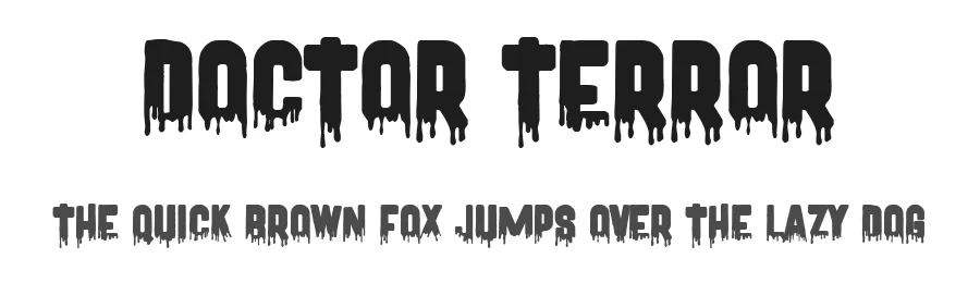 Doctor Terror by Woodcutter — Decorative Font