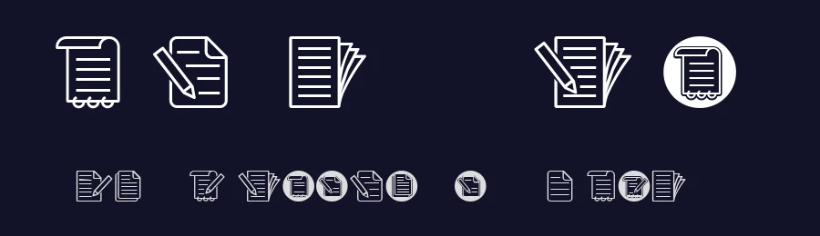 Document Symbols by Vladimir Nikolic — Dingbats Font — thumbnail 2