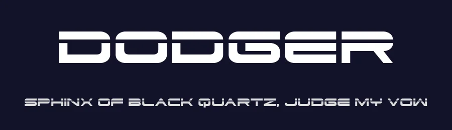 Dodger by Iconian Fonts — Display Font — thumbnail 2