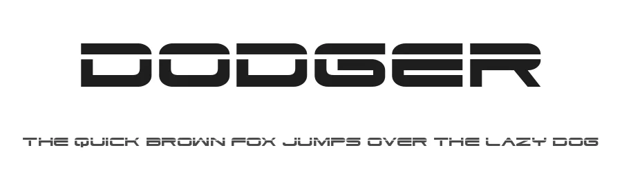 Dodger by Iconian Fonts — Display Font