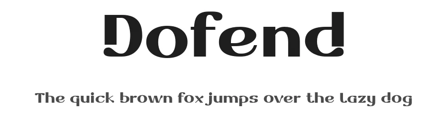 Dofend by twinletter — Sans Serif Font