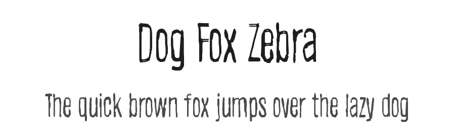 Dog Fox Zebra