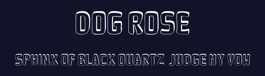 Dog Rose by Vladimir Nikolic — Decorative Font — thumbnail 2