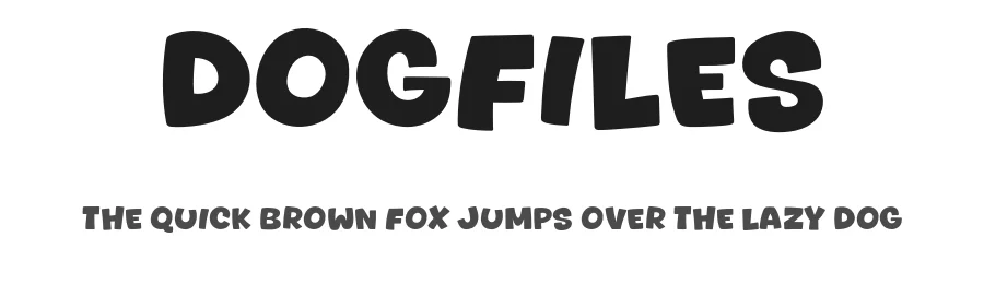 Dogfiles by Khurasan — Decorative Font