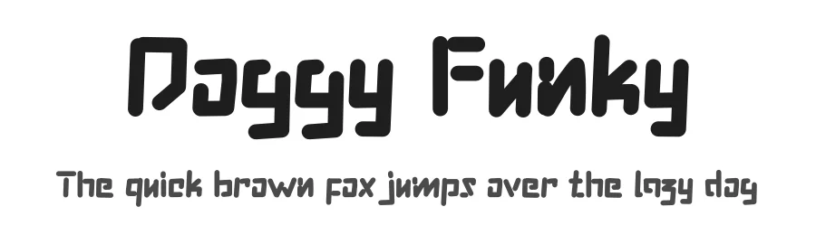 Doggy Funky by Yoga Letter — Decorative Font