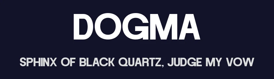 Dogma by MJType — Sans Serif Font — thumbnail 2