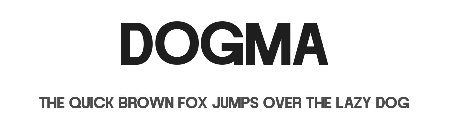 Dogma by MJType β Sans Serif Font