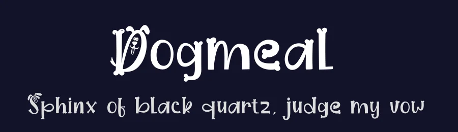 Dogmeal by www.movefont .com — Decorative Font — thumbnail 2